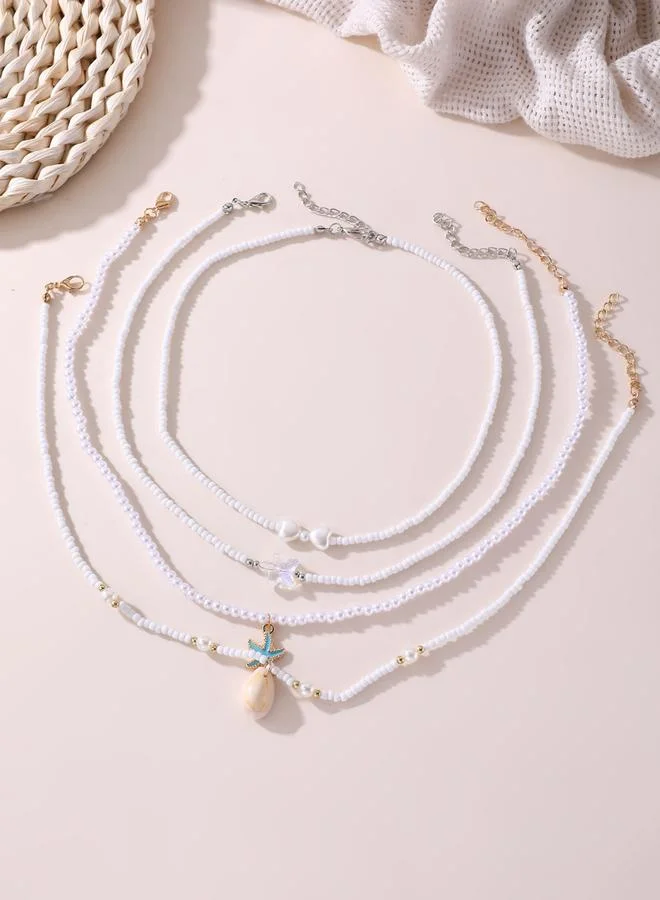 تايك تو طقم 4 قطع عقود خرز